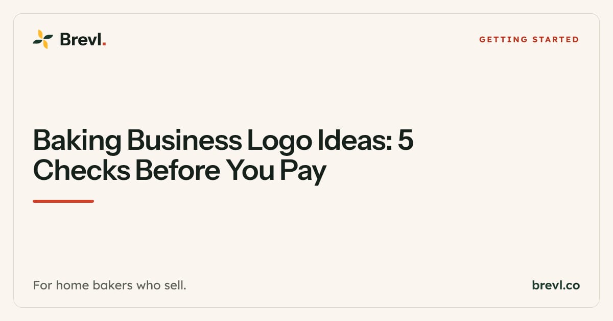 Logo Inaes Baking Business Logo Ideas: 5 Checks Before You Pay | Brevl